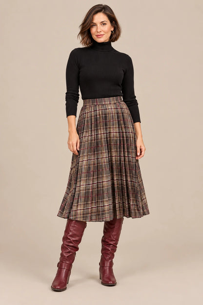 Serafina | Weitschaftstiefel Damen knielang mit weitem Schaft