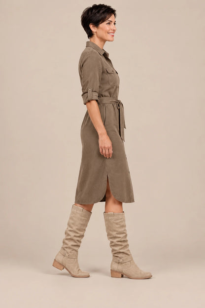 Serafina | Weitschaftstiefel Damen knielang mit weitem Schaft