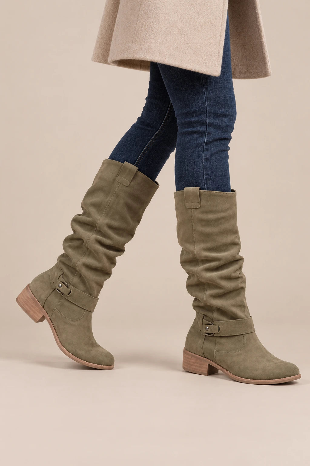 Serafina | Weitschaftstiefel Damen knielang mit weitem Schaft