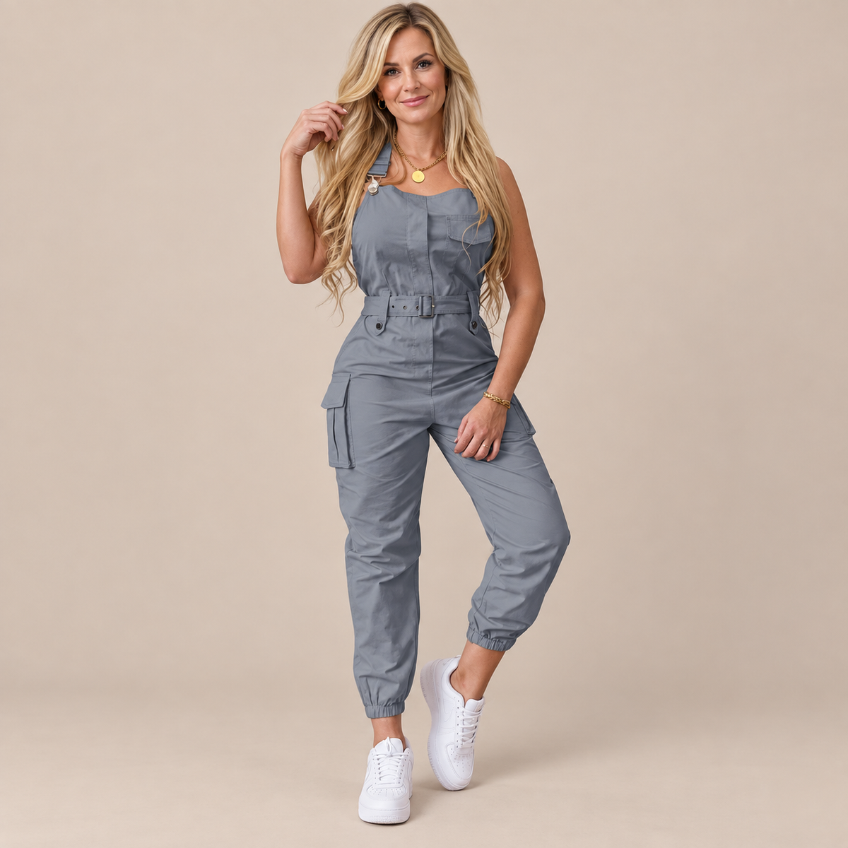 Seraphine | Feminine Latzhose für Damen mit Gürtel