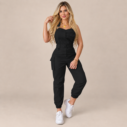 Seraphine | Feminine Latzhose für Damen mit Gürtel