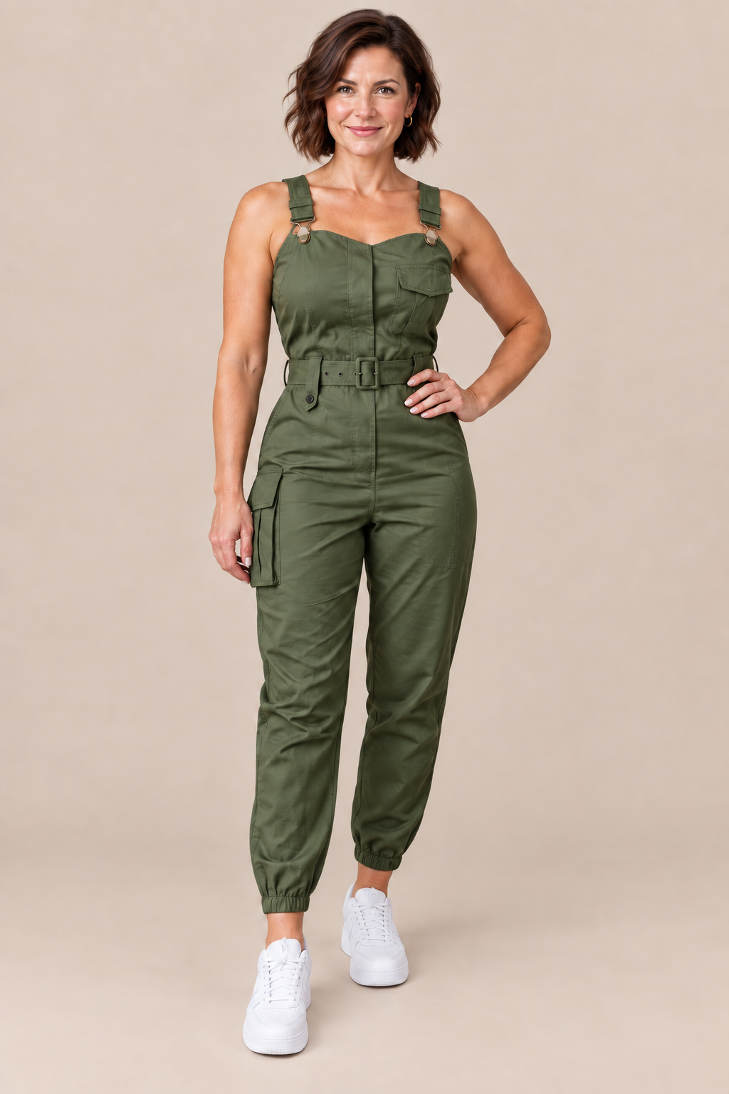 Seraphine | Feminine Latzhose für Damen mit Gürtel