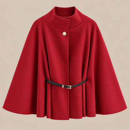 Serena | Trenchcoat Damen im Cape-Stil mit Gürtel