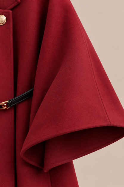 Serena | Trenchcoat Damen im Cape-Stil mit Gürtel