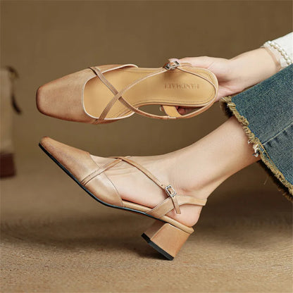 Violet | Damen Elegante Vegan Leder High Heels