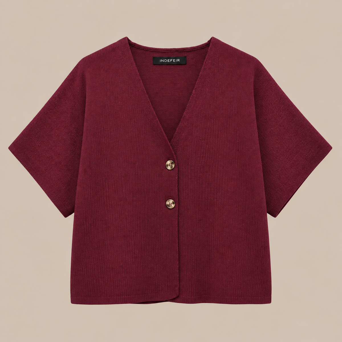 Sheena | Cardigan Damen Kurzarm mit V-Ausschnitt