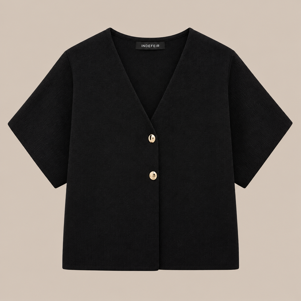 Sheena | Cardigan Damen Kurzarm mit V-Ausschnitt