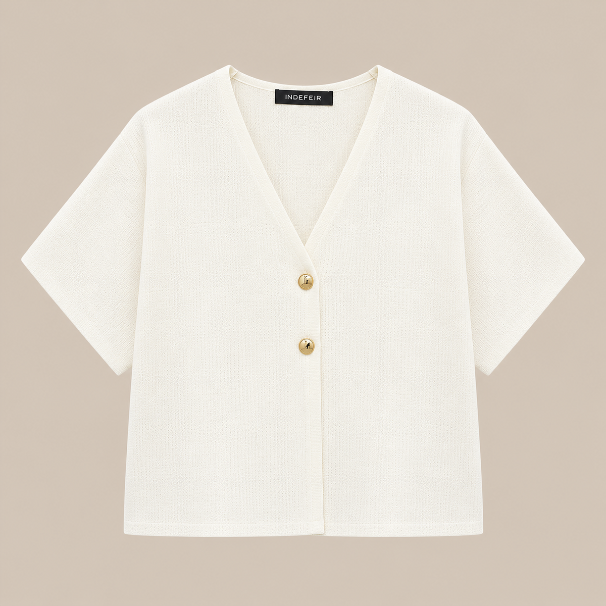 Sheena | Cardigan Damen Kurzarm mit V-Ausschnitt