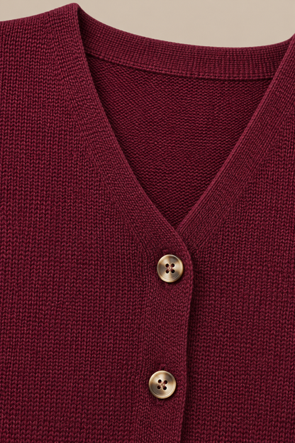 Sheena | Cardigan Damen Kurzarm mit V-Ausschnitt