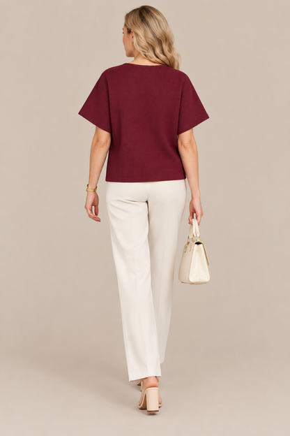 Sheena | Cardigan Damen Kurzarm mit V-Ausschnitt