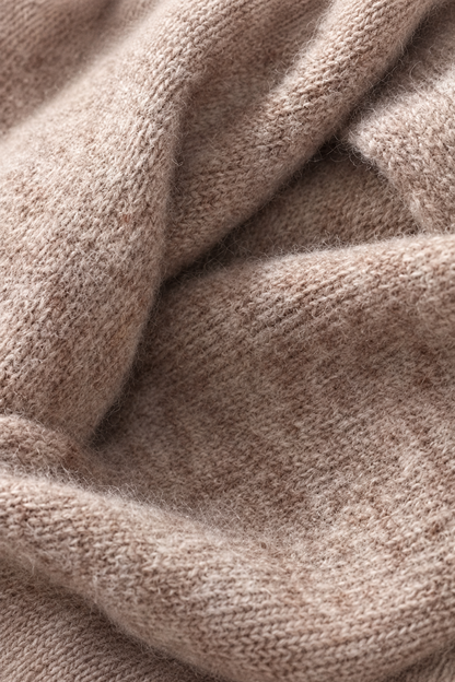 Sherena | Wollpullover Damen im Poncho-Stil mit Rollkragen