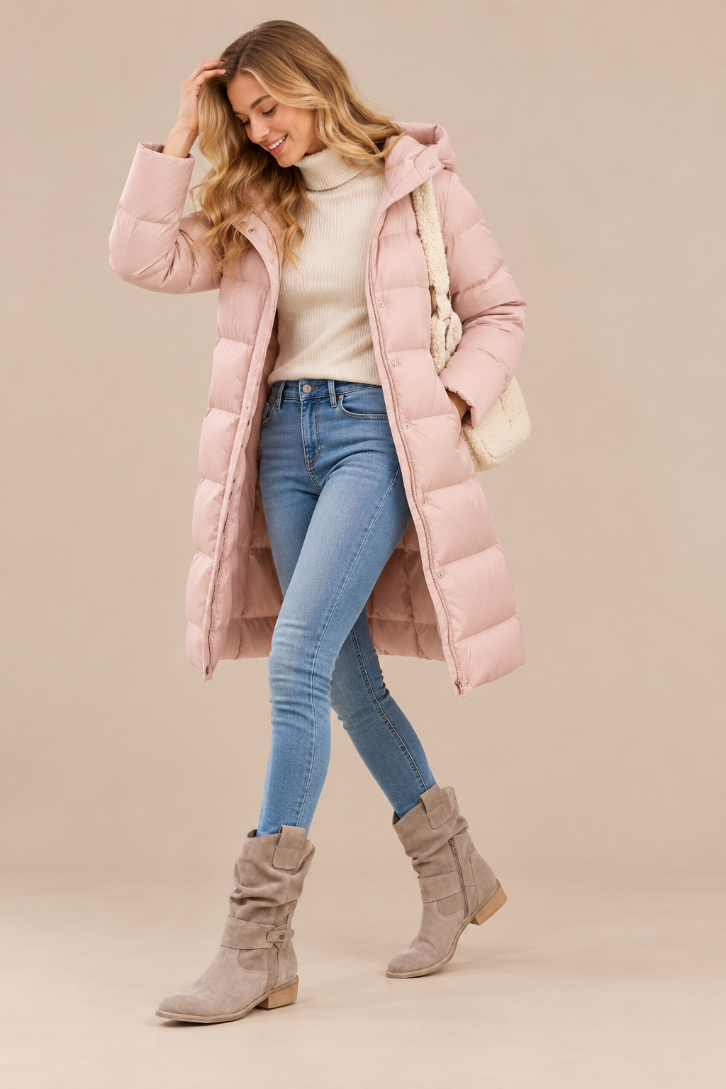 Sloucho | Flache Damenstiefel Mit Gerafftem Schaft