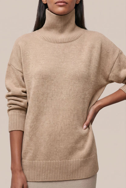 SnugStyle | Weiter Damen Rollkragenpullover