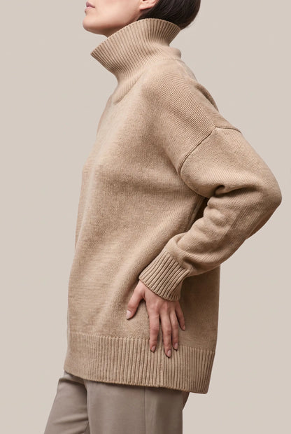 SnugStyle | Weiter Damen Rollkragenpullover