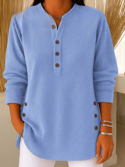 Valentina | Schickes und vielseitiges Henley Tunika Top