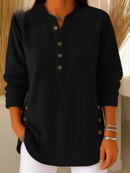 Valentina | Schickes und vielseitiges Henley Tunika Top