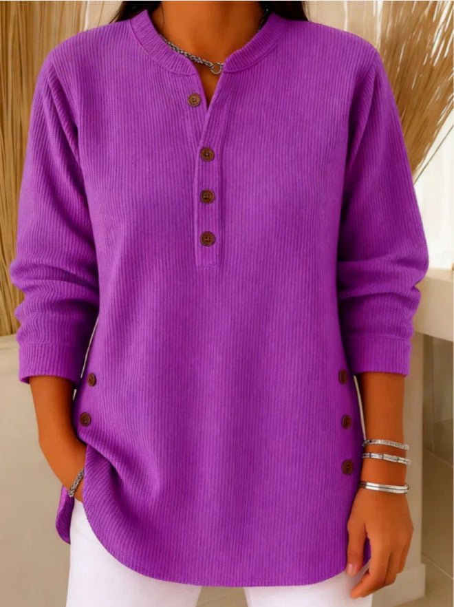 Valentina | Schickes und vielseitiges Henley Tunika Top