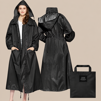 Soraya | Lange wasserdichte Regenjacke für Damen