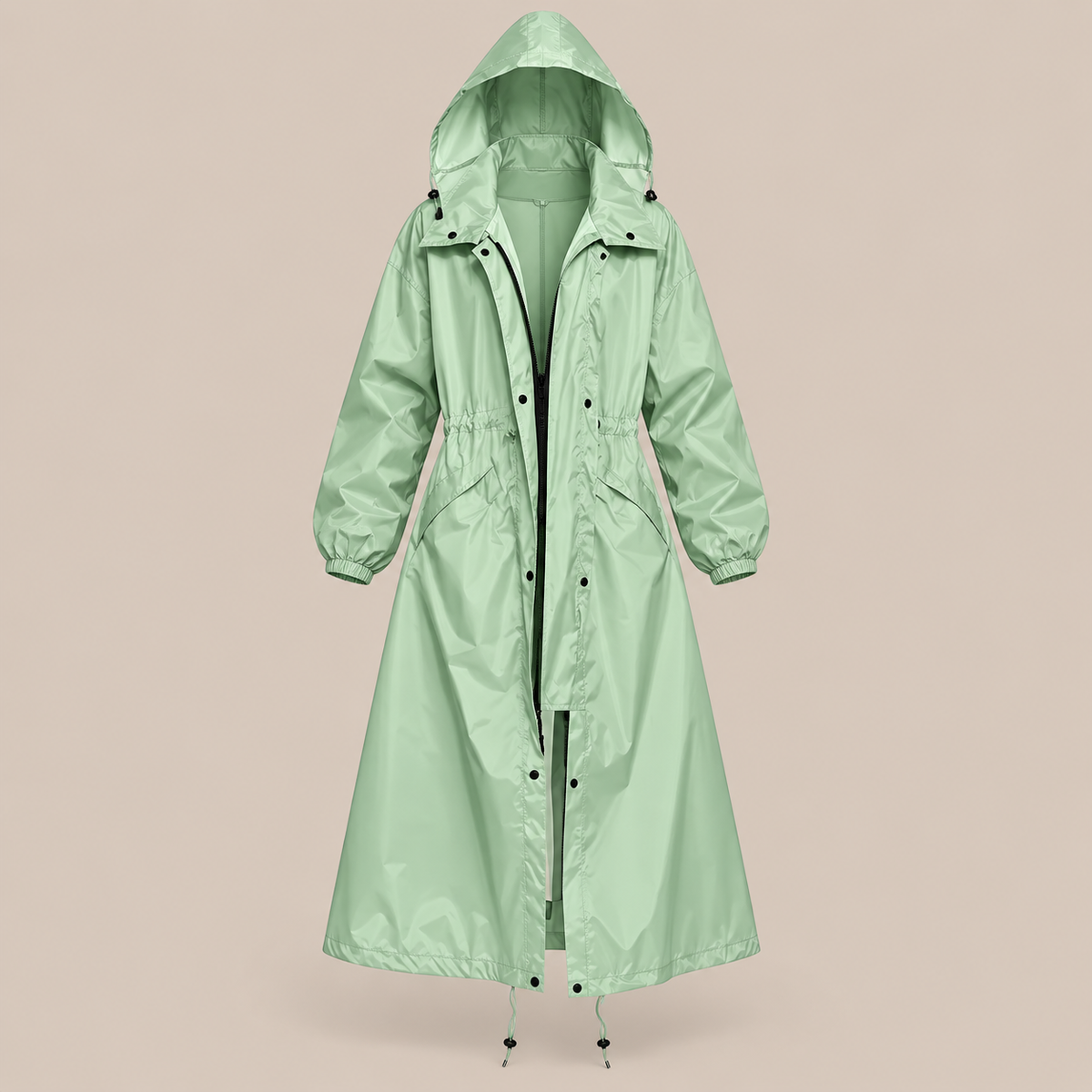 Soraya | Lange wasserdichte Regenjacke für Damen