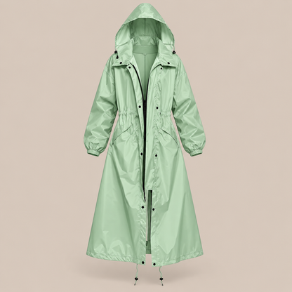 Soraya | Lange wasserdichte Regenjacke für Damen