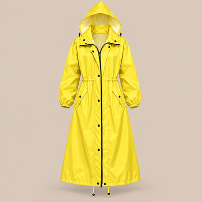 Soraya | Lange wasserdichte Regenjacke für Damen