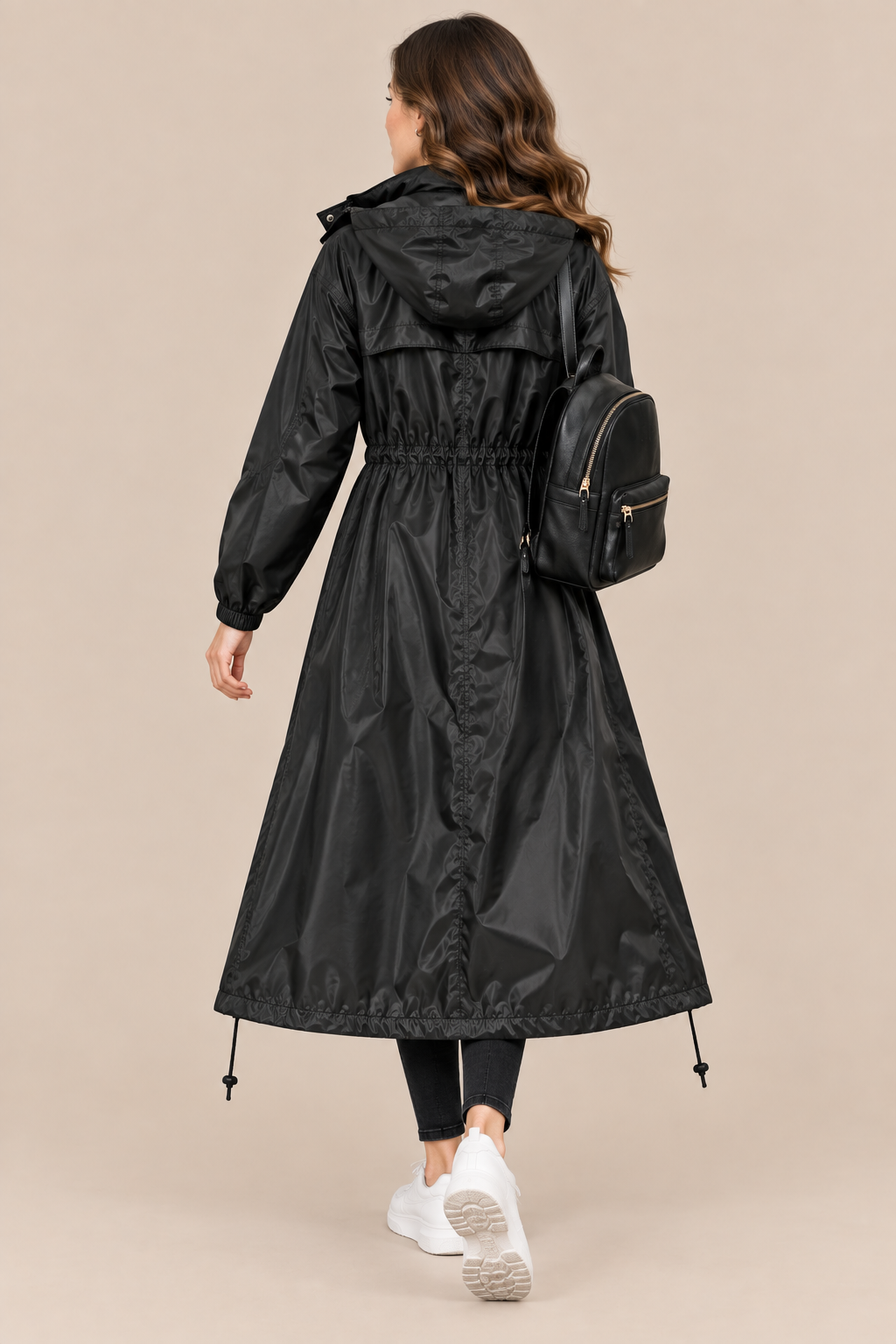 Soraya | Lange wasserdichte Regenjacke für Damen