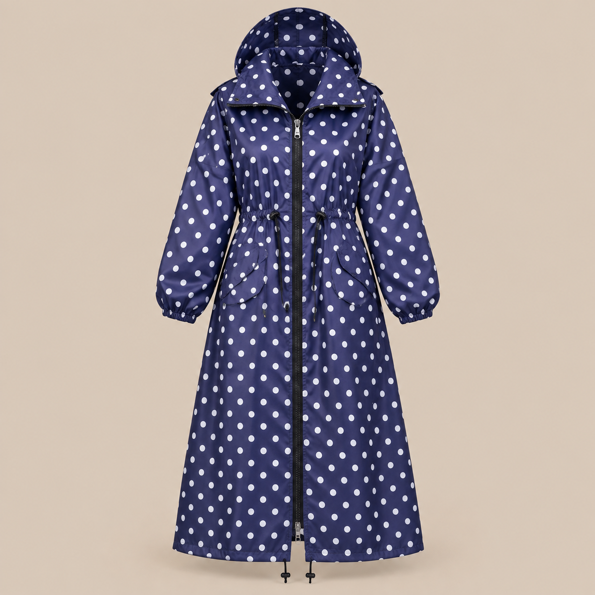 Soraya | Lange wasserdichte Regenjacke für Damen