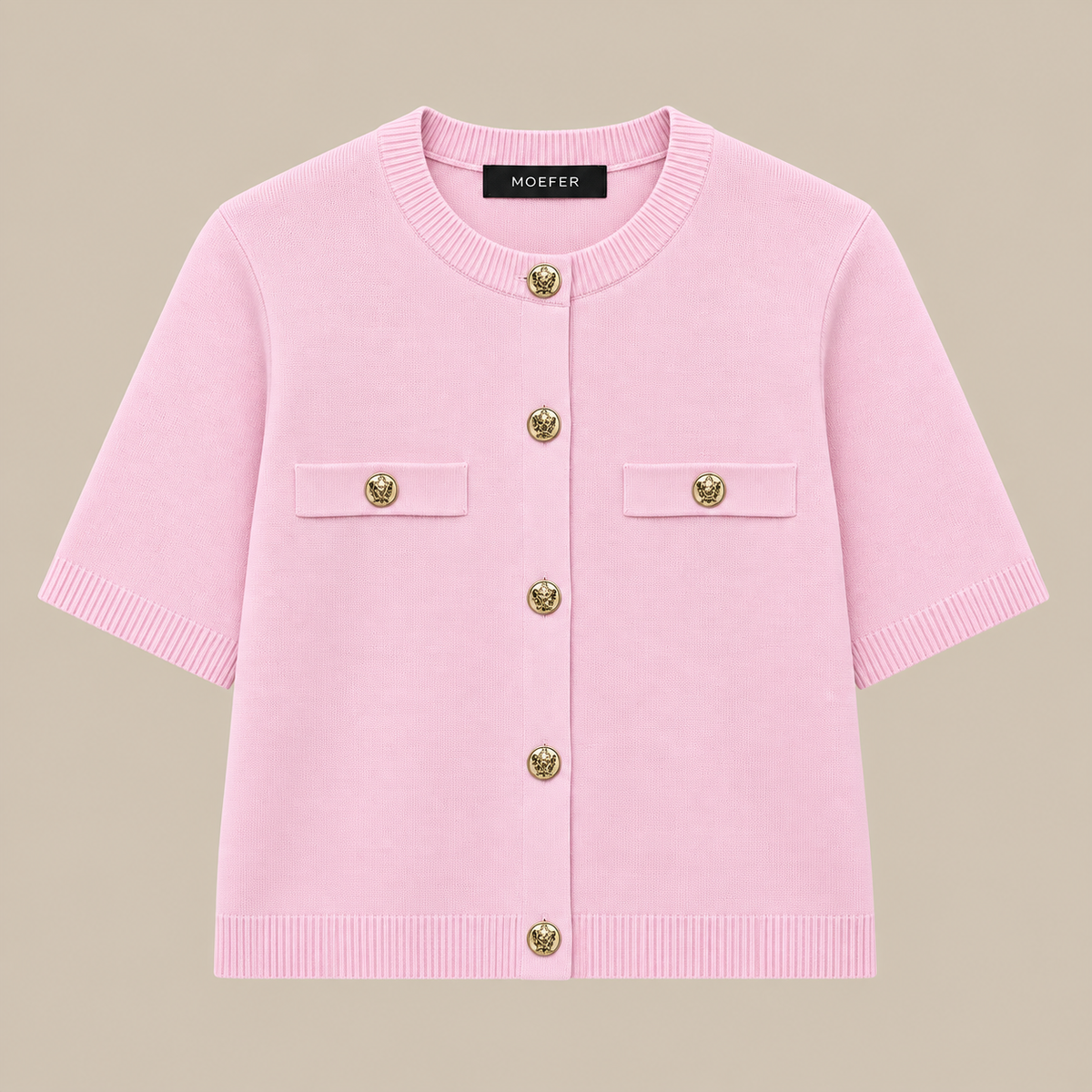 Sorella | Cardigan Damen mit Kurzarm und Knöpfen