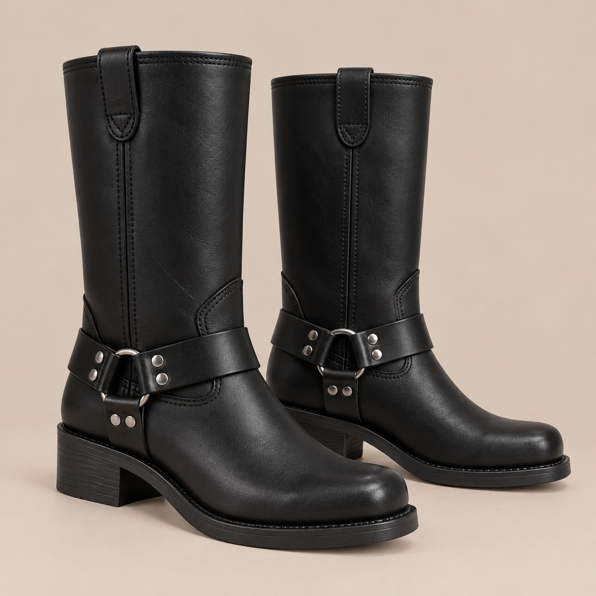 SteppeRider | Klassische halbhohe Cowboystiefel für Damen