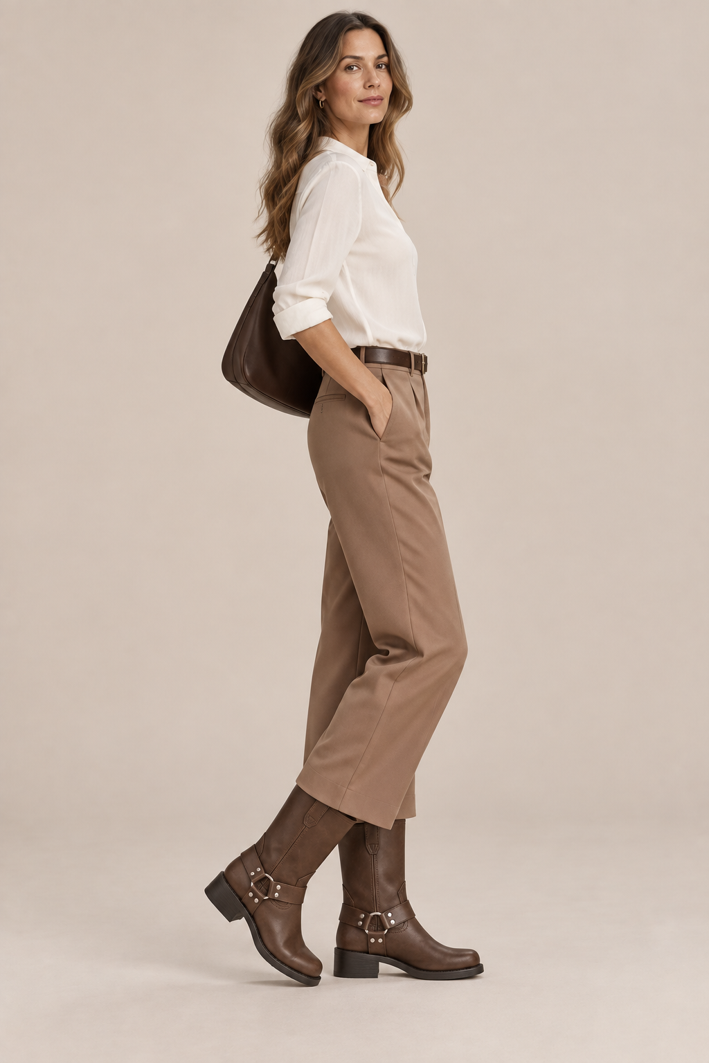 SteppeRider | Klassische halbhohe Cowboystiefel für Damen