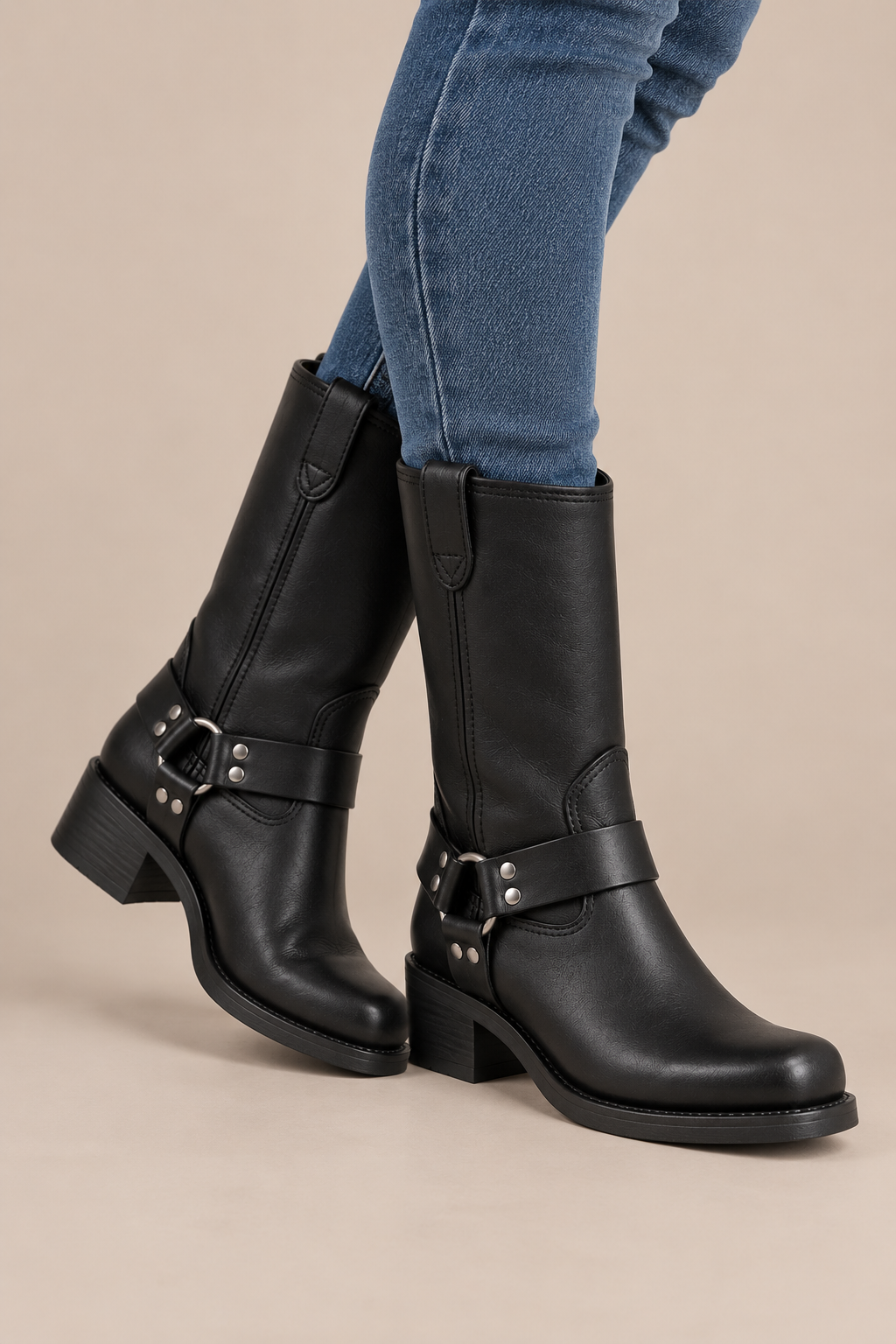 SteppeRider | Klassische halbhohe Cowboystiefel für Damen