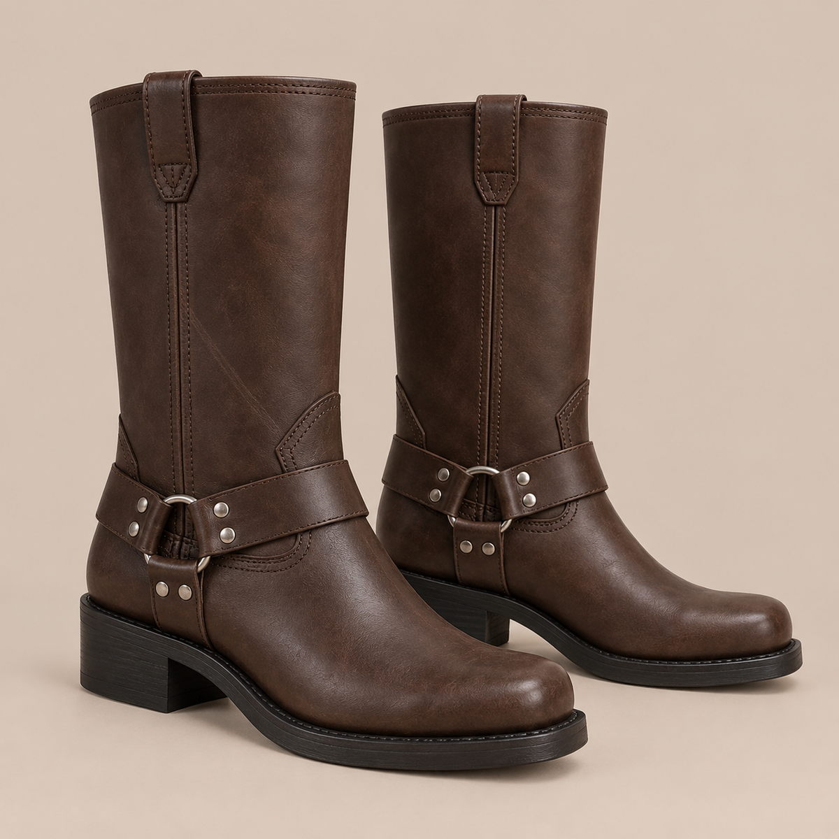 SteppeRider | Klassische Halbhohe Cowboystiefel