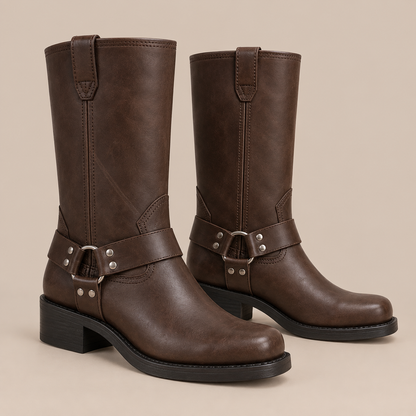 SteppeRider | Klassische Halbhohe Cowboystiefel