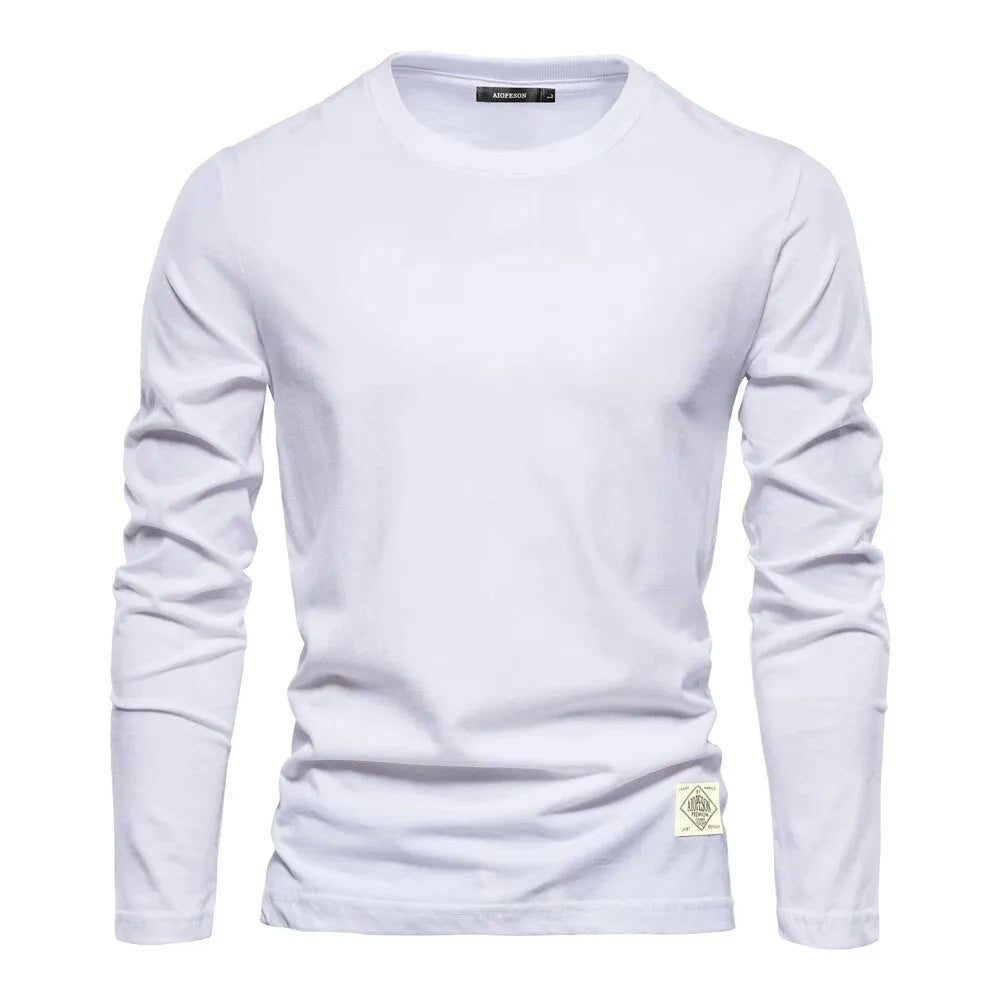 Sweatshirt Herren | Herren Langarmshirt | Rundhals-Form & glatte Front für cleane Layer-Looks