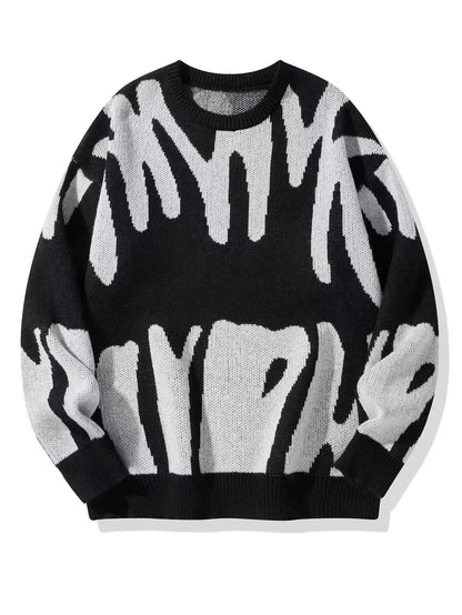 Sweatshirt Herren Rundhals | Warm & Modernes Muster