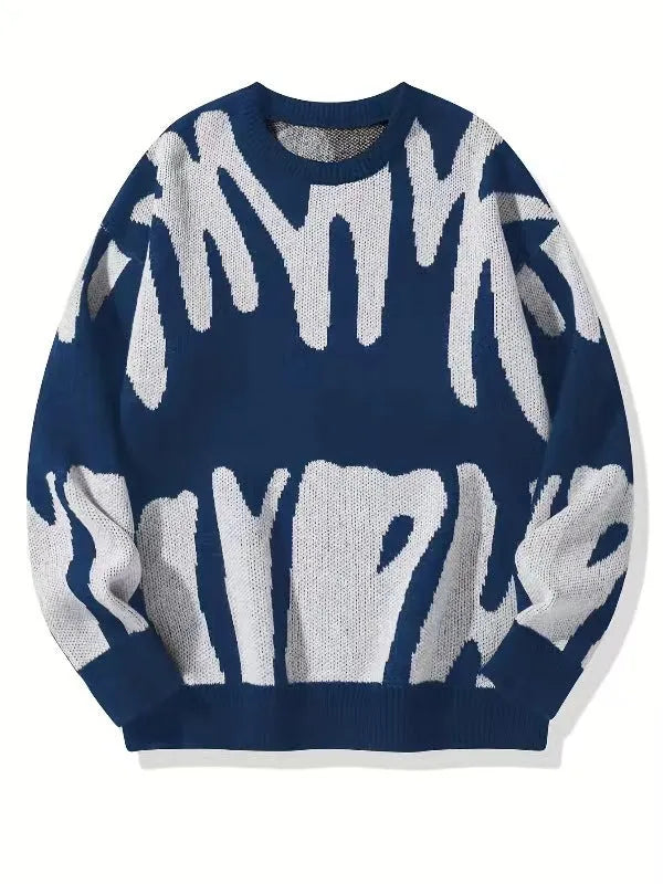 Sweatshirt Herren Rundhals | Warm & Modernes Muster