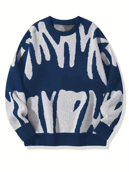 Sweatshirt Herren Rundhals | Warm & Modernes Muster