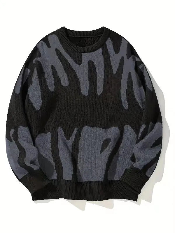 Sweatshirt Herren Rundhals | Warm & Modernes Muster