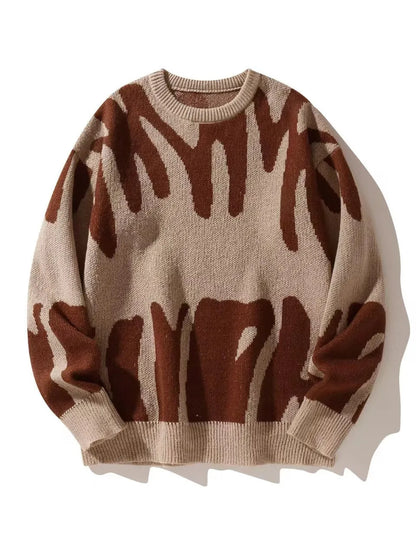 Sweatshirt Herren Rundhals | Warm & Modernes Muster