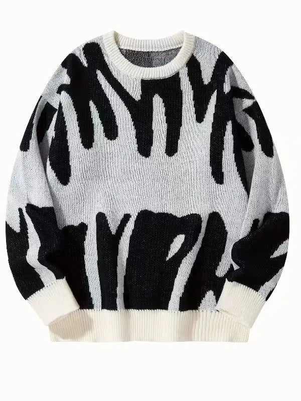 Sweatshirt Herren Rundhals | Warm & Modernes Muster