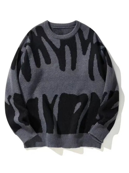 Sweatshirt Herren Rundhals | Warm & Modernes Muster