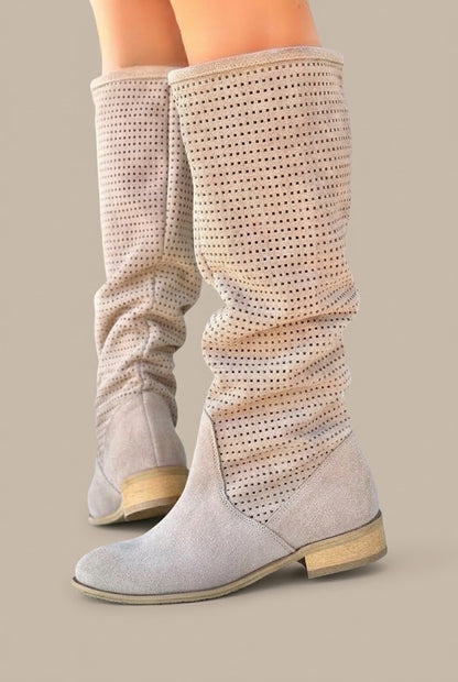 Sylvara | Winterstiefel Damen mit perforiertem Schaft