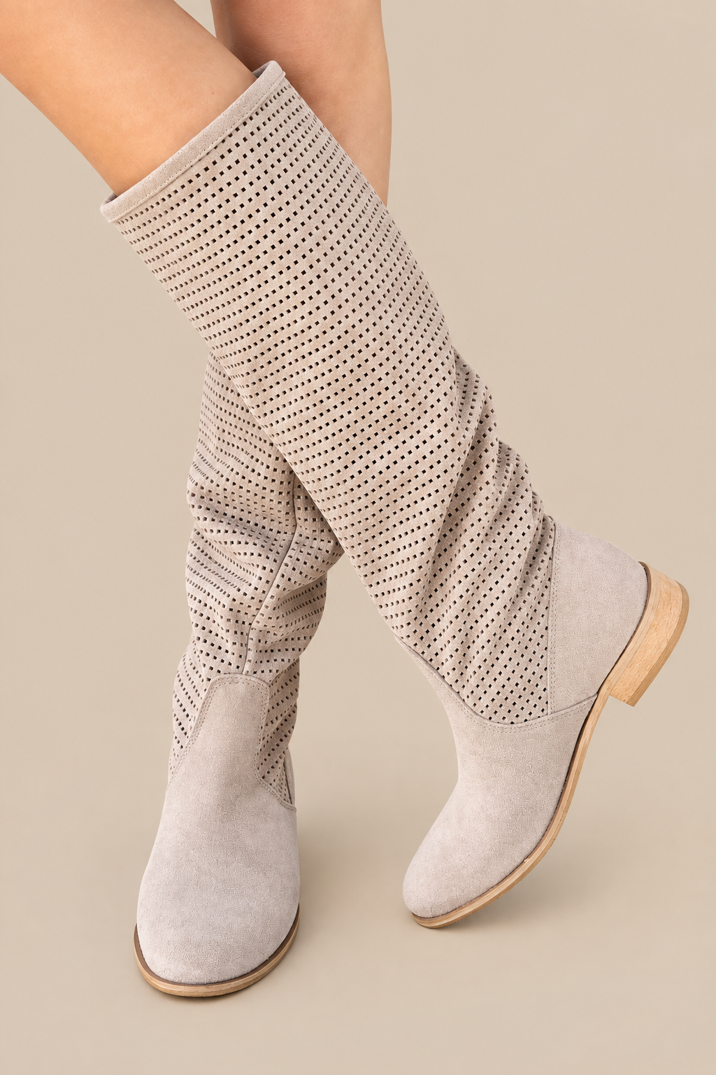 Sylvara | Winterstiefel Damen mit perforiertem Schaft