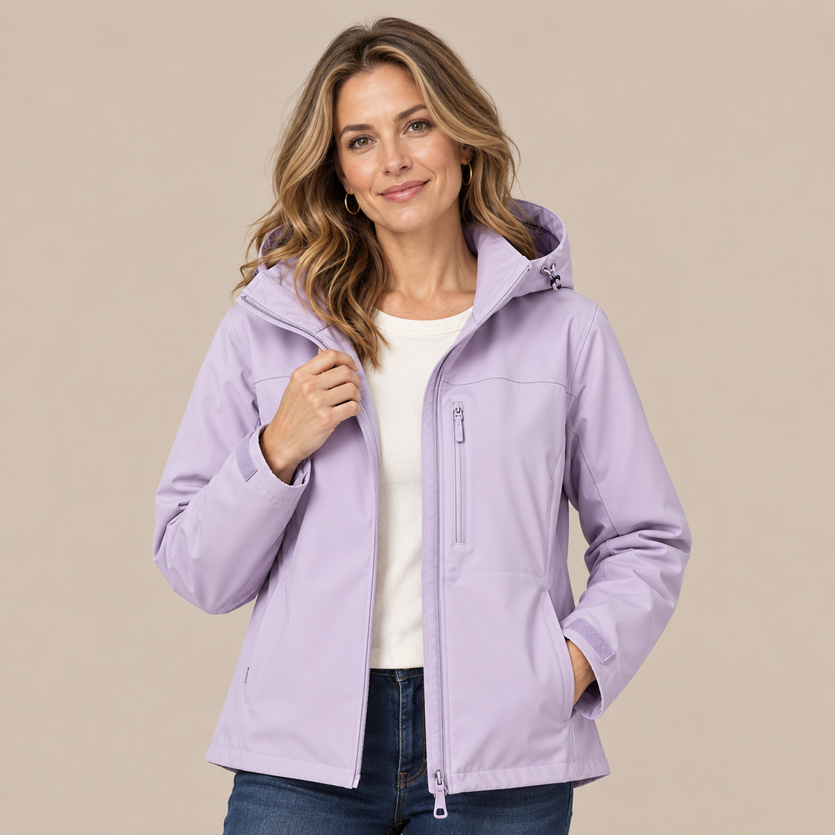 Sylvia | Outdoor-Regenjacke für Damen mit Kapuze