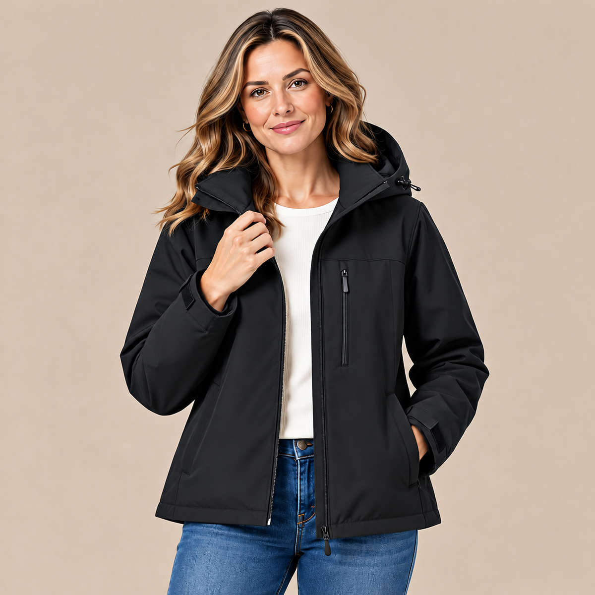 Sylvia | Outdoor-Regenjacke für Damen mit Kapuze