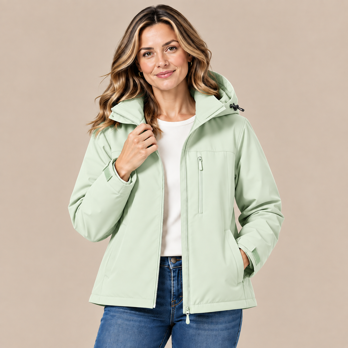 Sylvia | Outdoor-Regenjacke für Damen mit Kapuze