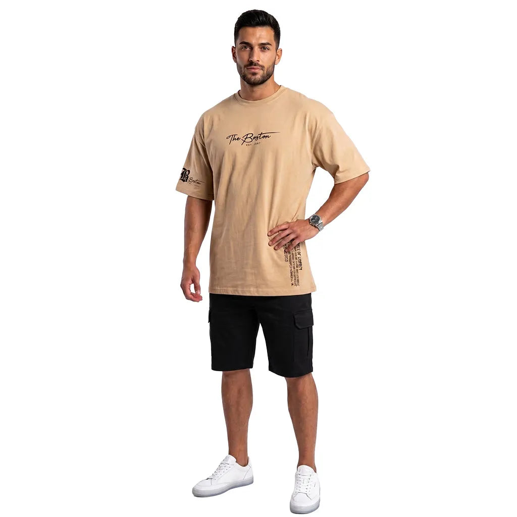 T Shirt Herren | Oversized Graphic Print mit Statement-Design