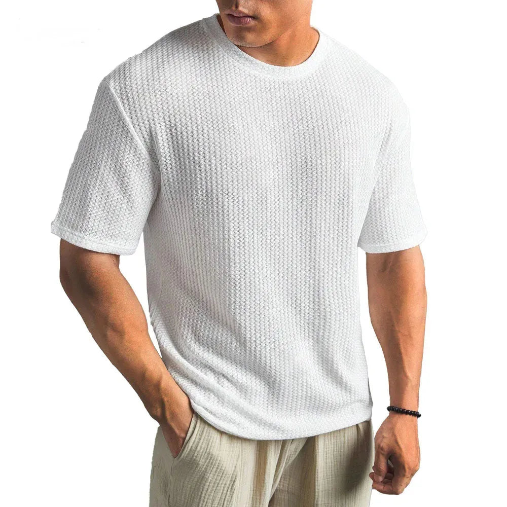 T-Shirt Herren | Struktur-Optik & Atmungsaktiver Komfort