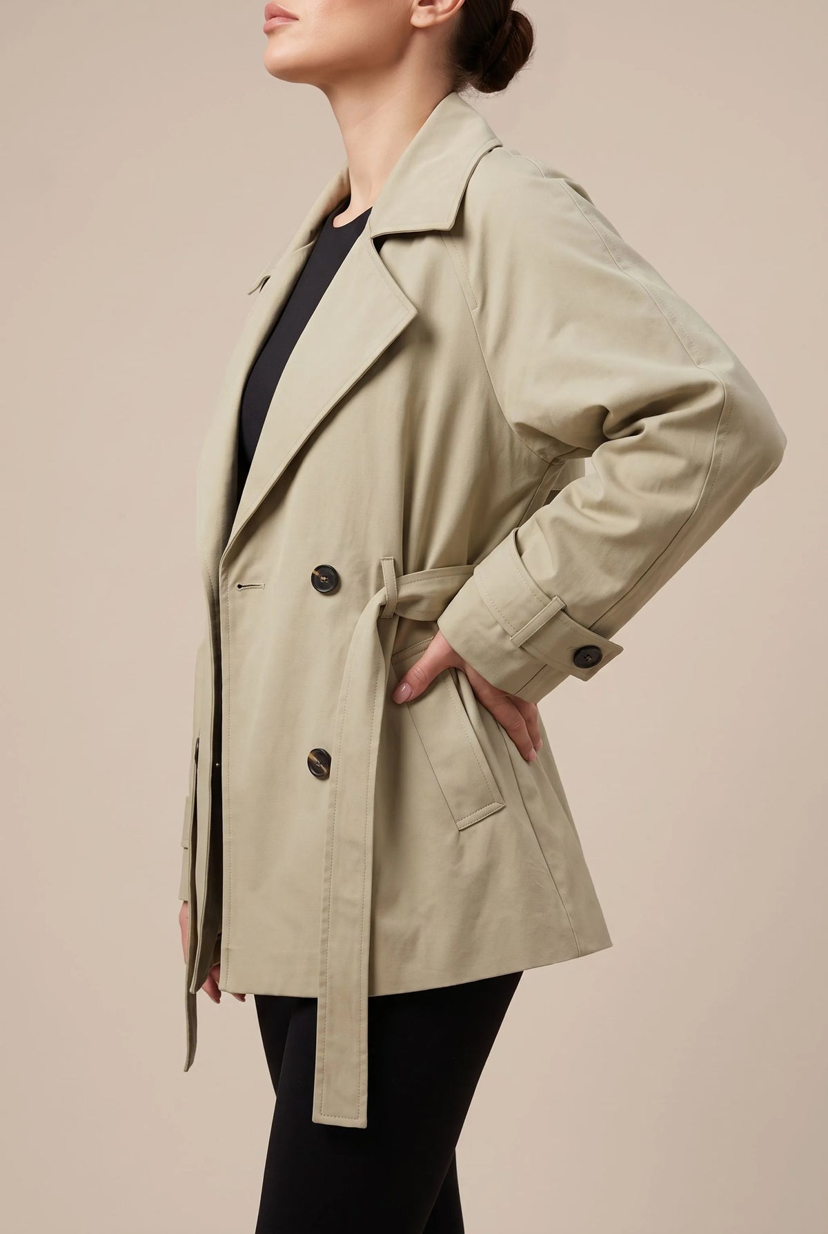 Trenova | Kurzer Taillierter Damen Trenchcoat