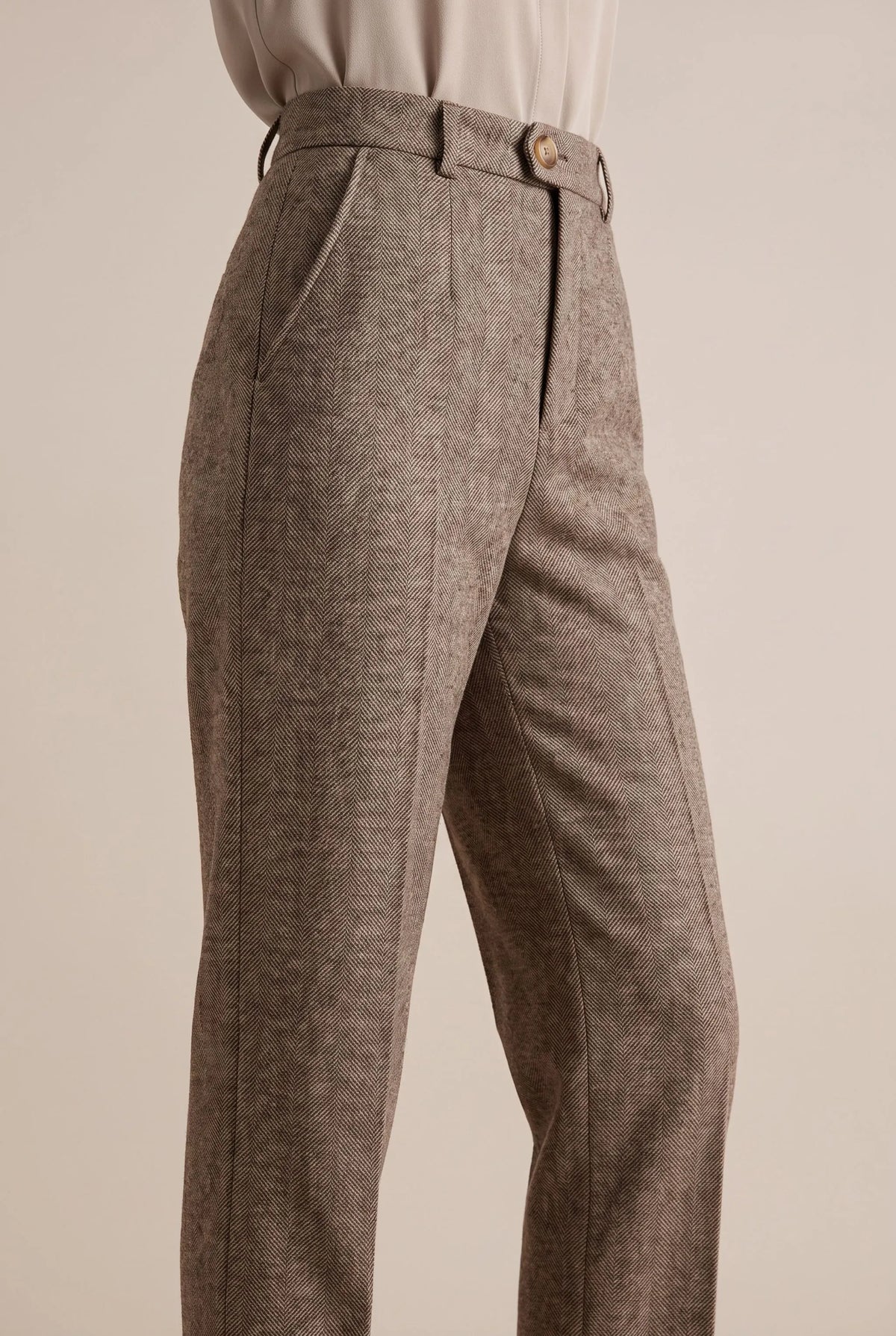 Trovira | Moderne Damenhose Mit Fischgrätmuster